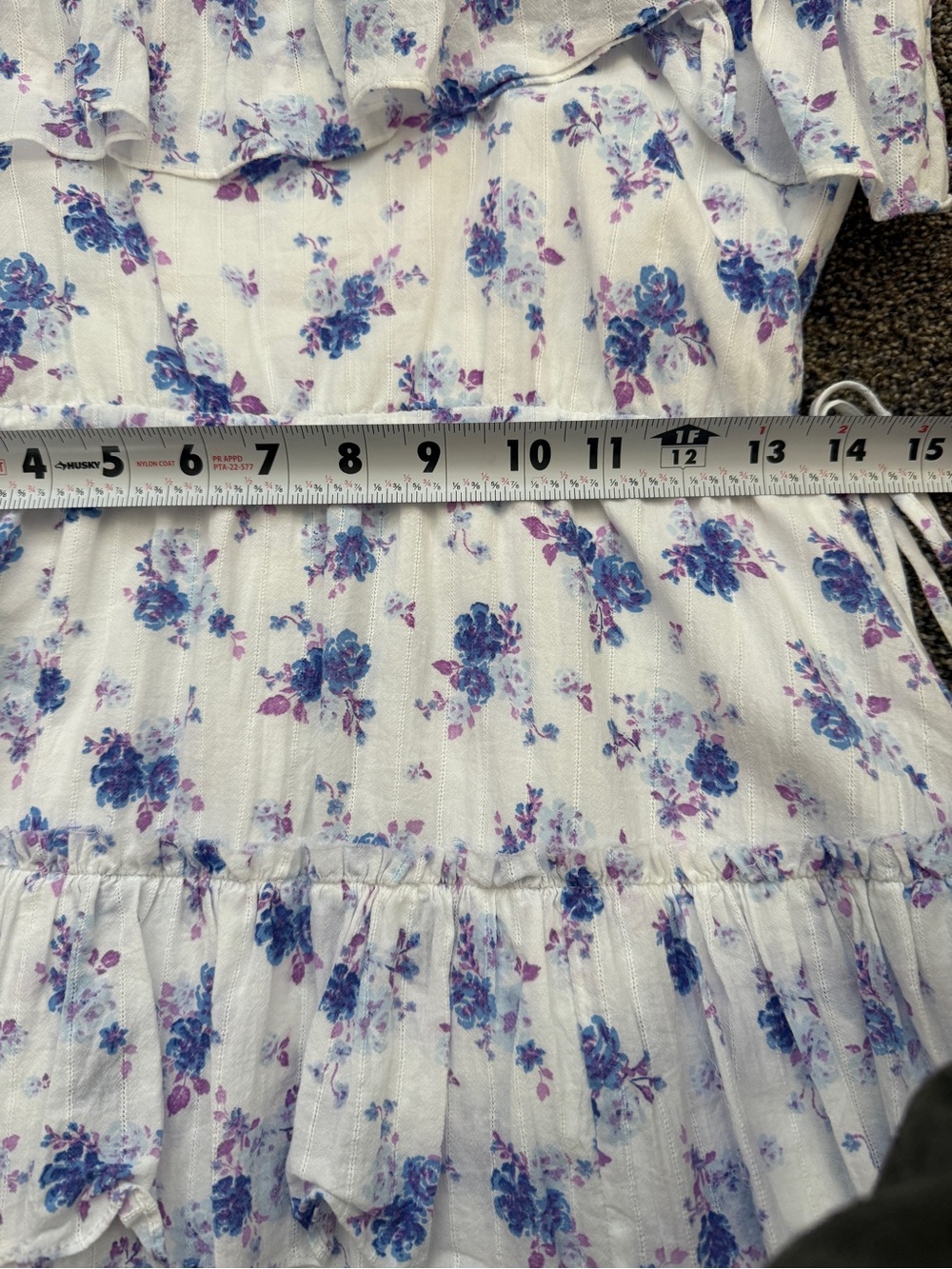 LoveShackFancy White Floral Ruffled Mini Dress - Picture 10 of 10